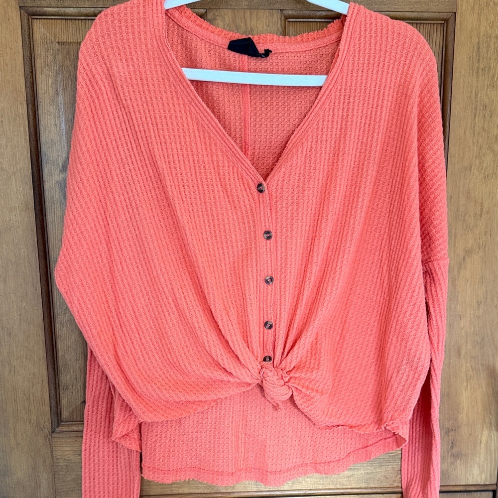 Women's UO Coral Button-Down Top - Small